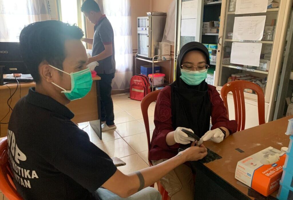 Pastikan Layanan Kesehatan Terpenuhi, Klinik Pratama Lapas Narkotika Karang Intan Lakukan Rawat Jalan bagi WBP