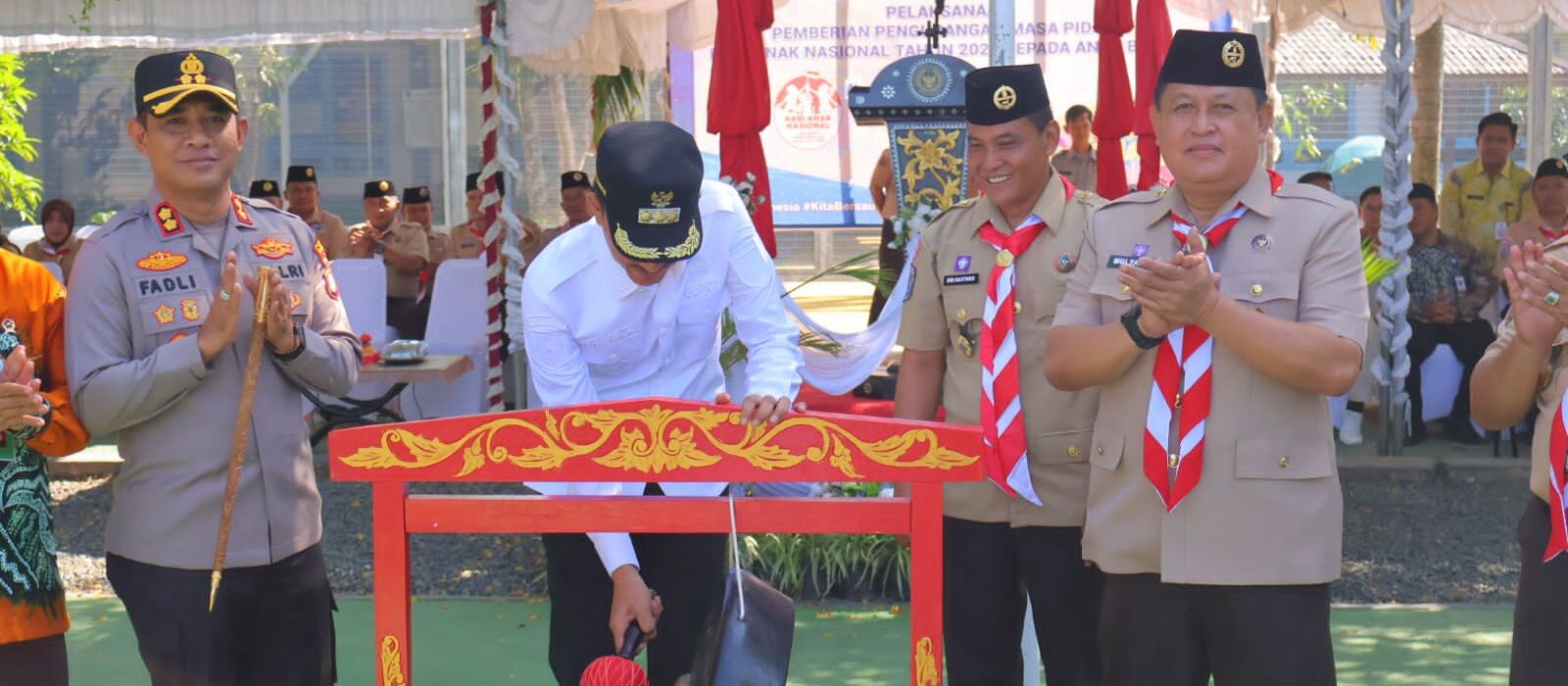 Semangat Pembinaan; Lapas Narkotika Karang Intan Ikuti Upacara HAN dan Perkemahan Satya Dharma Bhakti Pemasyarakatan