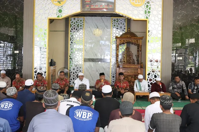 Perdalam Pemahaman Agama, Lapas Narkotika Karang Intan Fasilitasi Pengajian Maulid Habsyi untuk Warga Binaan